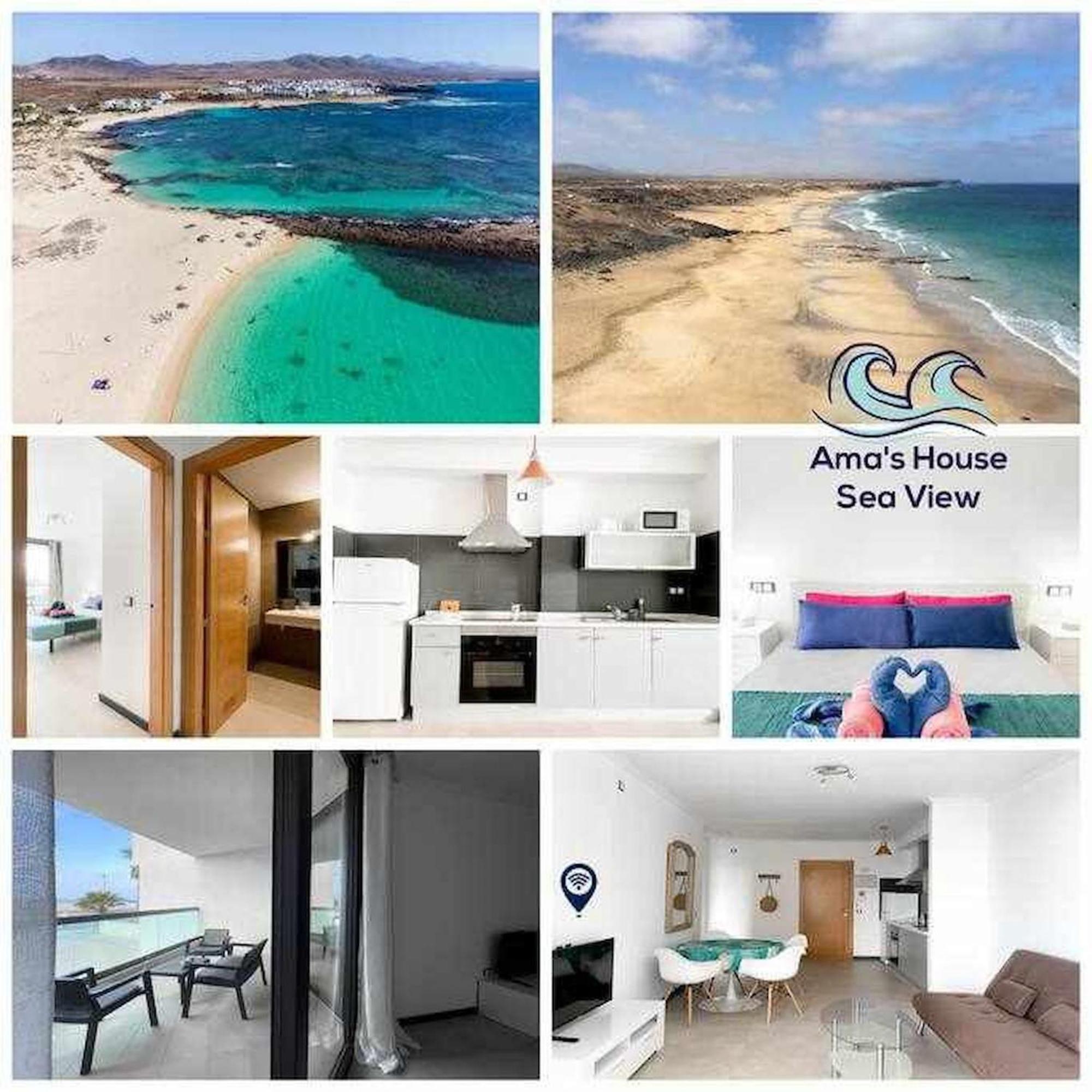 Amas House Sea View Wifi Free By Rentalfue Cotillo Eksteriør billede